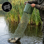 Rete da Pesca Pieghevole in Gomma 40x200cm 6 Cerchi - immagine 6
