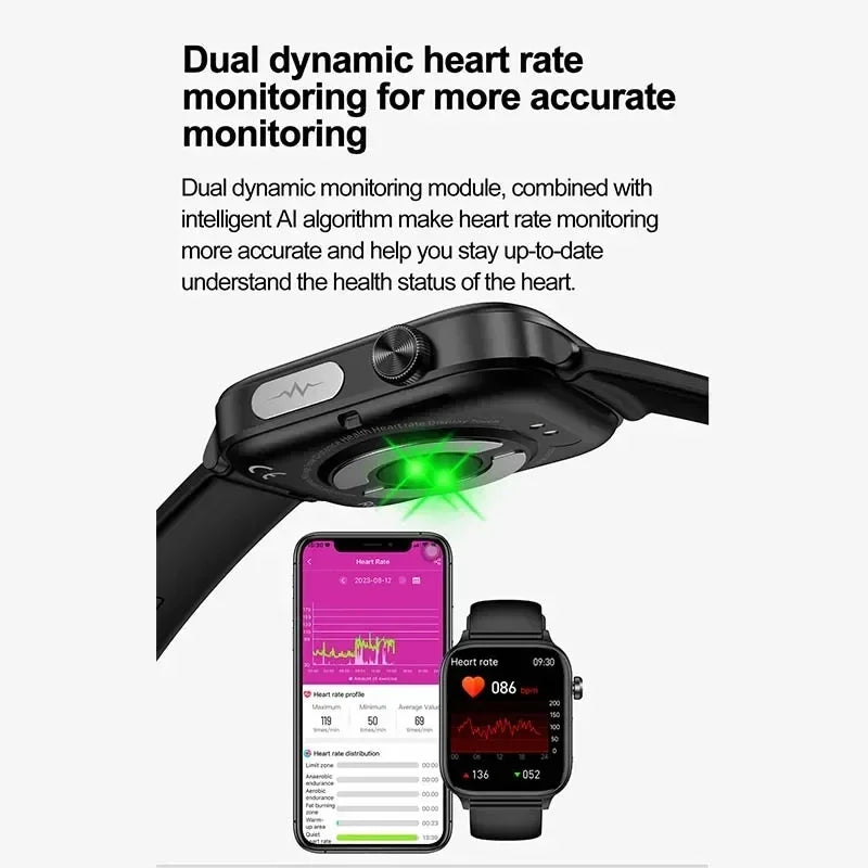 Rilevatore diagnostico AI Smart Watch Donna Test della composizione corporea dei - immagine 5