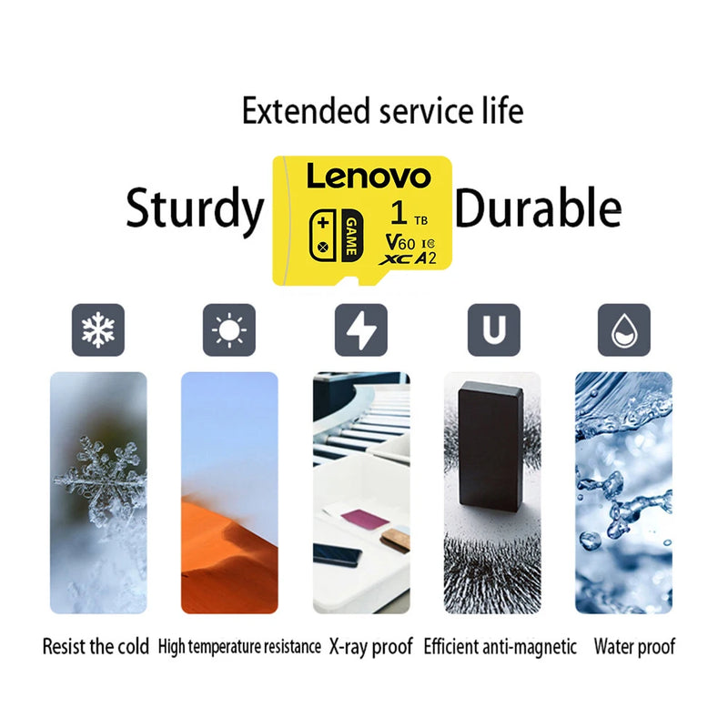 Lenovo 2TB Micro TF sd Card scheda di memoria microSDXC Per Nintendo Switch gioco Storage128GB Fino a 100Mb/s 512GB Switch Scheda di memoria