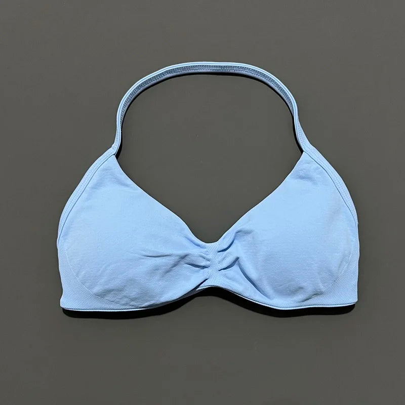 Reggiseno sportivo con spalline Intimo yoga Donna Palestra Top Corsa Esercizio senza - immagine 11