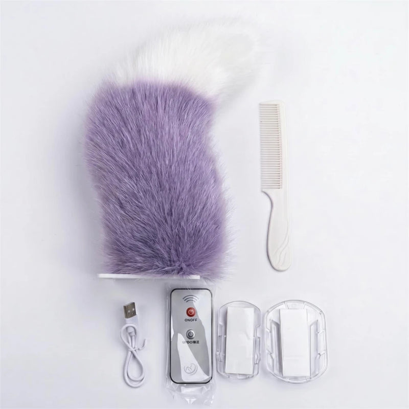 Coda Elettrica Oscillante per Auto, Simpatico Ornamento Peluche in Movimento per Interni ed Esterni Auto, Decorazione Scooter con Telecomando