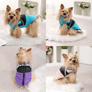 Cappotto per cani con imbracatura Vestiti caldi invernali di piccola taglia media - immagine 5