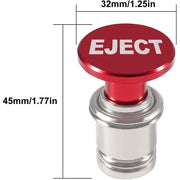 Pulsante EJECT Accendisigari per auto Alluminio anodizzato Accessorio di ricambio - immagine 7