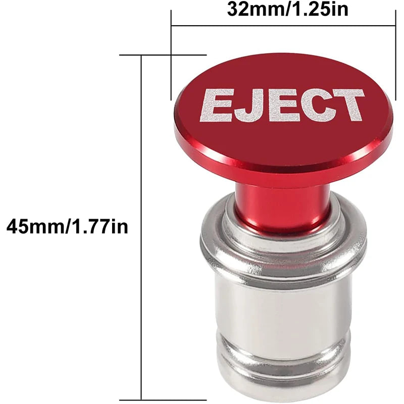 Pulsante EJECT Accendisigari per auto Alluminio anodizzato Accessorio di ricambio - immagine 7