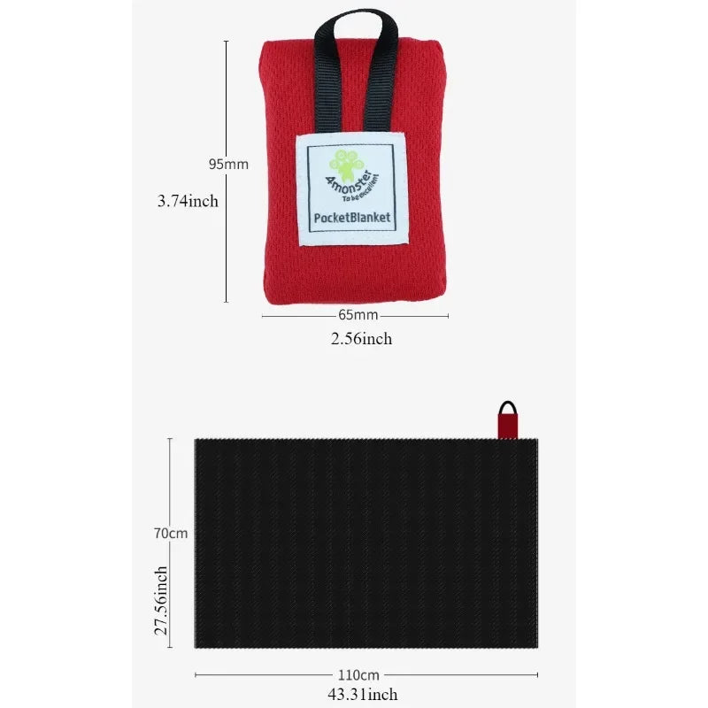 Coperta Picnic Ultraleggera Impermeabile – Telo Campeggio Pieghevole Tascabile per Spiaggia, Trekking e Outdoor - Campeda