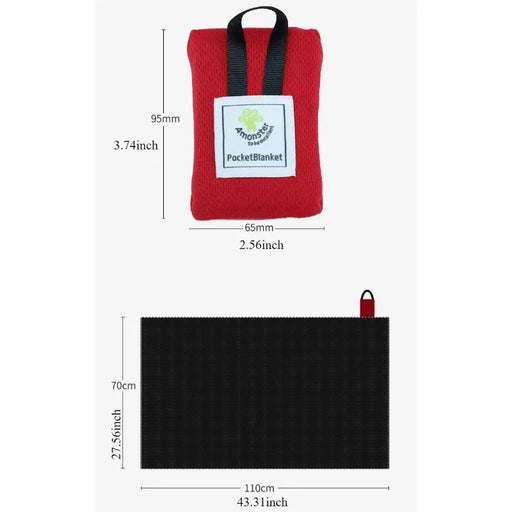 Coperta Picnic Ultraleggera Impermeabile – Telo Campeggio Pieghevole Tascabile per Spiaggia, Trekking e Outdoor - Campeda