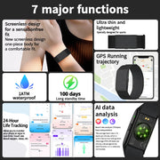 LIGE Braccialetti intelligenti senza schermo con frequenza cardiaca Sonno AI Monitor - immagine 2
