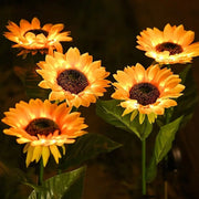 Lampada da giardino per esterni a LED solare girasole IP65 impermeabile percorso