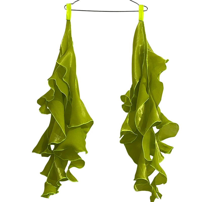 1 paio di nastri da polso eleganti e fluidi 75 cm per danza - immagine 12