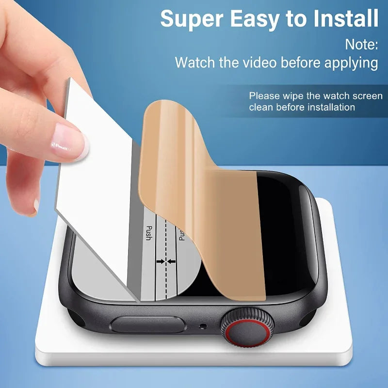 5PCS Hydrogel Film for Apple Watch 9 5 6 10 3 2 11 40MM 44MM 42MM 46MM Screen Protector for Apple Watch Ultra 49MM 7 8 41MM 45MM