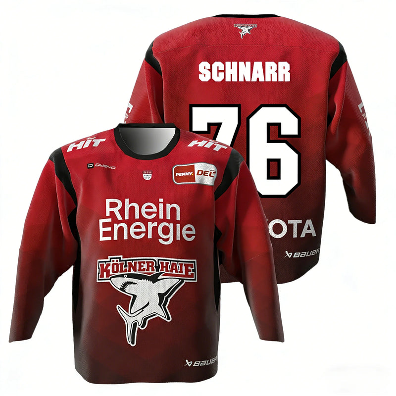 Köln Haier MacLeod Maglia da Hockey su Ghiaccio Tedesca 89 Russell DEL Genitore-Figlio - immagine 10