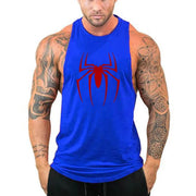 Canottiere da corsa stampate con ragno rosso T-shirt senza maniche traspirante in - immagine 7