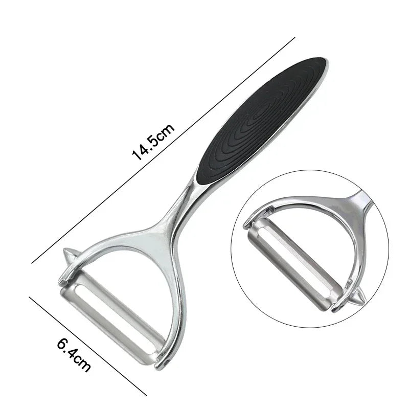 Pelapatate in acciaio inossidabile Pelapatate multifunzione Grattugia per carote Utensili per frutta Accessori da cucina Cucina Pelador