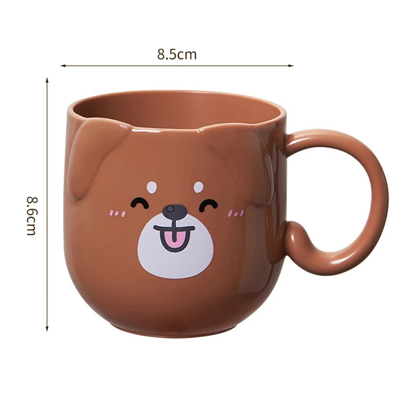 Cute Cat collutorio mug tazza per spazzolino da denti Home Travel Cartoon addensato Wash Cup tazze di plastica