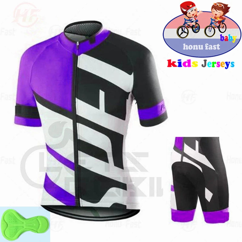 Completo Ciclismo Bambino/a Traspirante ad Asciugatura Rapida - immagine 4