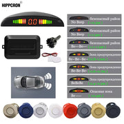 Kit Sensori Parcheggio Auto 4 Sensori 22mm – Radar Retromarcia con Display LED Retroilluminato, Sistema 12V Universale (8 Colori) - Campeda