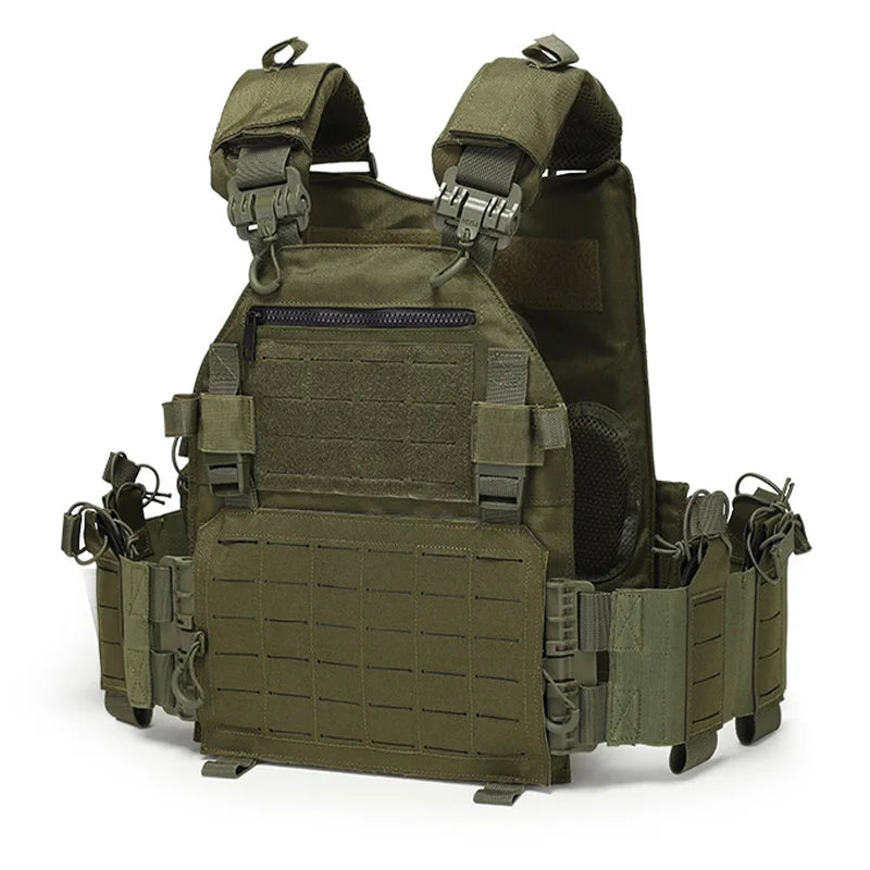 Gilet Multifunzionale a Sgancio Rapido con Taglio Laser MOLLE - immagine 2