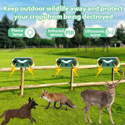 Dispositivo Repellente Solare per Animali da Esterno con Sensore a Infrarossi - immagine 2