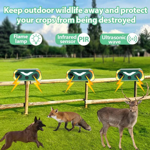 Dispositivo Repellente Solare per Animali da Esterno con Sensore a Infrarossi - immagine 2
