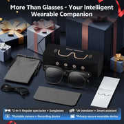 Occhiali Smart 4K 8MP da Uomo con Fotocamera HD Traduzione in oltre 150 - immagine 6