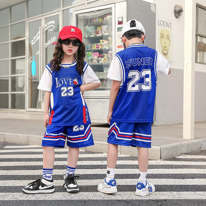 Uniforme da allenamento per bambini Maglia basket Camicia comoda ragazzi e ragazze ad - immagine 9