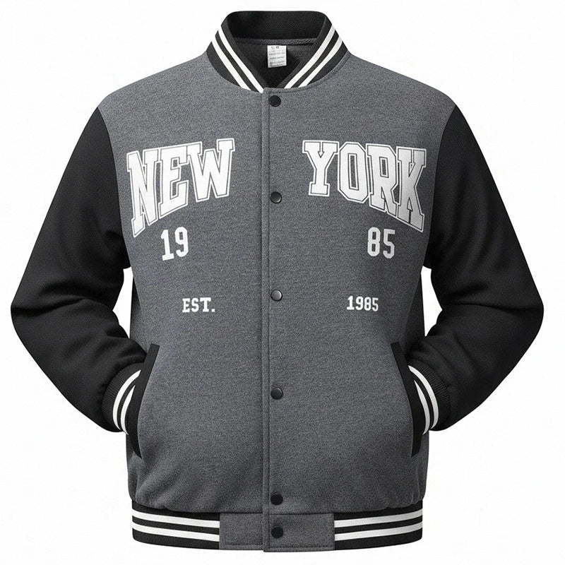 Giacche da Baseball Stile American College Abbigliamento Streetwear Uomo - immagine 8