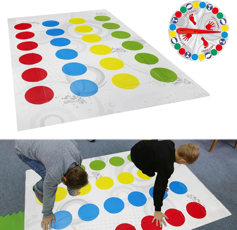 Twister Game Twister Funny Balance Giochi per feste in famiglia con tappetino da gioco Spinner Gioco da pavimento Regalo per bambini Festa di compleanno in famiglia