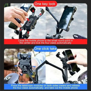 Supporto Smartphone Moto e Bici 360° – Porta Telefono Universale Antiscivolo per MTB, Scooter e E-Bike Compatibile iPhone Android - Campeda