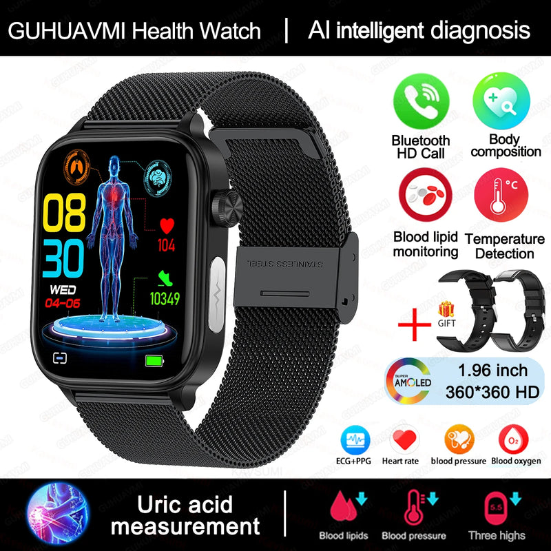 Rilevatore diagnostico AI Smart Watch Donna Test della composizione corporea dei - immagine 15