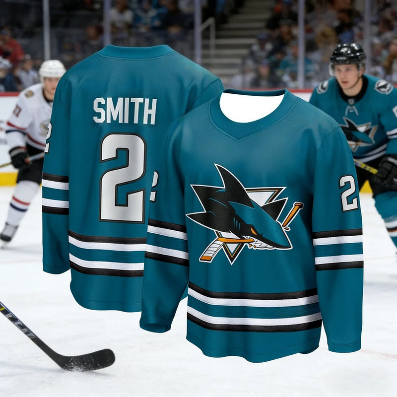 Maglia da allenamento hockey su ghiaccio uomo più venduta con stampa 3D del - immagine 5