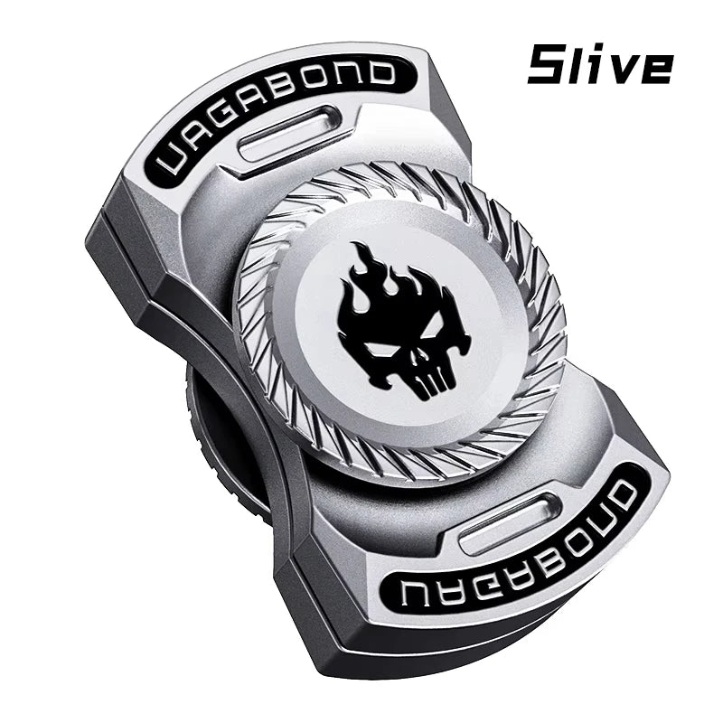 Divertimento 3-in-1 Gioco EDC Fidget Toys Personalizzato Scheletro Fantasma Fidget Spinner Lega Fidget Slider Giocattolo di Rilascio di Stress Suono Moneta Giocattolo
