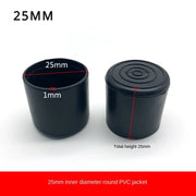 Tappetino per gamba sedia in gomma rotonda 10/12/14/16/20/25mm mobili Tappo tavolo - 4pcs 25MM - immagine 7
