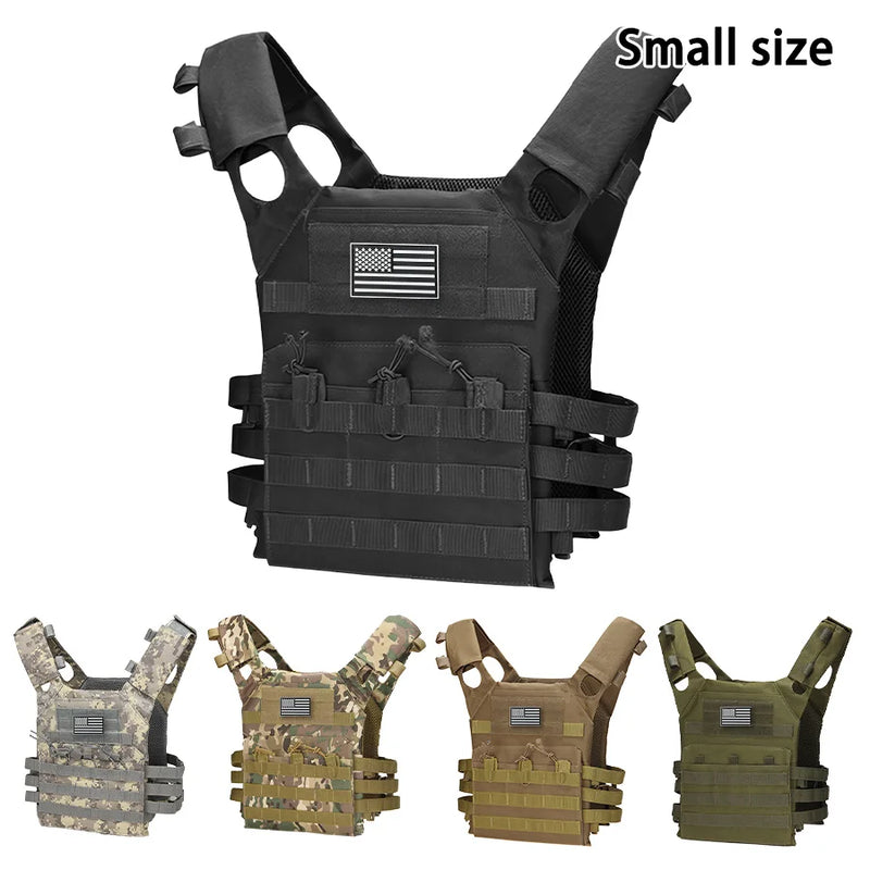 Gilet da allenamento per esterni MOLLE (incluso emblema bandiera americana) con - immagine 4