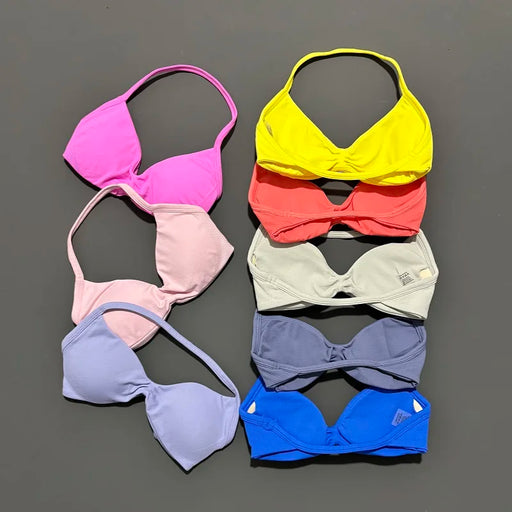 Reggiseno sportivo con spalline Intimo yoga Donna Palestra Top Corsa Esercizio senza - immagine 2
