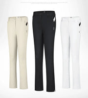 PGM pantaloni da Golf estivi donna caviglie Cropped Fit Slim svasati elastici tasca - immagine 2