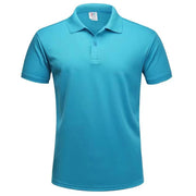 Polo da Golf traspirante ad asciugatura rapida T-Shirt uomo estiva a maniche corte - immagine 17