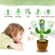 Bambini che ballano cactus parlante giocattoli interattivi parlanti soleggiati cactus peluche elettronico decorazione della casa per bambini regali di Natale