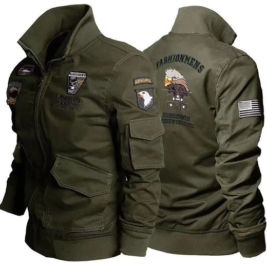 Giacca Moto Uomo Tattica Militare – Bomber Biker Multitasche SWAT Stile Pilota, Giacca Autunno Outdoor