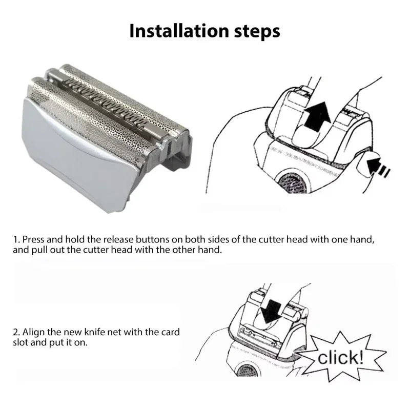 Lamina e lama di ricambio per testina 51S per Braun Series 5 e 8000 Series,590cc,8595,8985,8975,8991,8995,8985,wfs1,wfs2