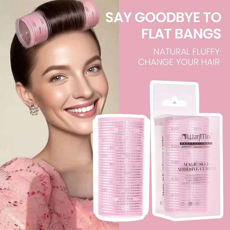 1 pz bigodini set bigodini senza calore capelli vacillante frangia bigodini autoadesivi per le donne trucco styling dei capelli strumenti di arricciatura