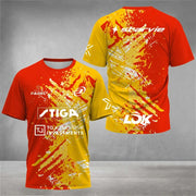 T-shirt da tennis ad asciugatura rapida uomo moda allentate estive padel corsa per - immagine 4