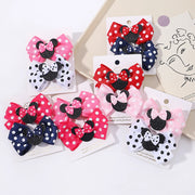 Fermagli per capelli bambina 2 pezzi con fiocco a pois, mollette cartoon adorabili, accessori capelli boutique per bambini - Campeda