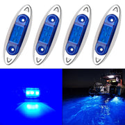 4 pezzi luci per barche marine di cortesia a LED cabina ponte passerella