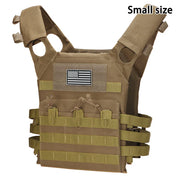 Gilet da allenamento per esterni MOLLE (incluso emblema bandiera americana) con - immagine 13