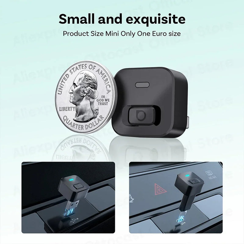 OTTOCAST Mini Dot Cube Wireless CarPlay Android Auto Adattatore 2 in 1 USB - immagine 7