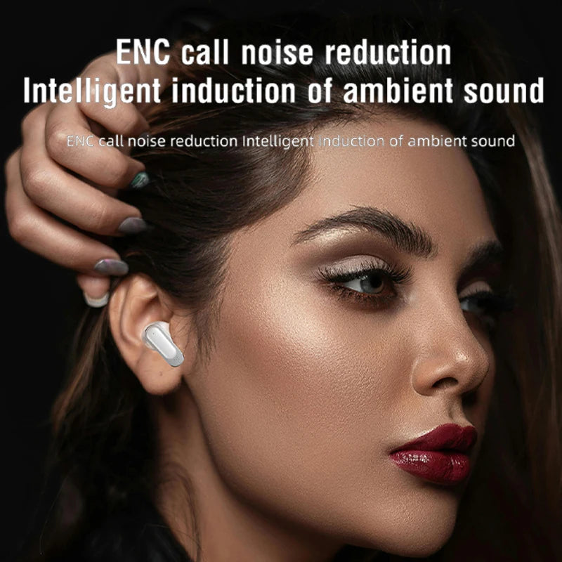 Darkjazz V11 Cuffie touch screen ANC Bluetooth5.4 Auricolari con cancellazione del rumore HiFi Stereo Wireless In-Ear ENC Auricolari con microfono
