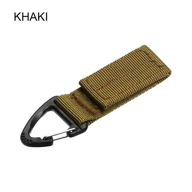 Clip Tattica MOLLE Porta Chiavi – Moschettone Nylon per Cintura e Zaino (1/2/3 Pezzi) Accessorio Outdoor EDC - Campeda