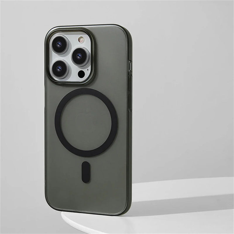Custodia magnetica trasparente HD per PC rigida ultra sottile per iPhone 17 Pro Max 16 15 14 Plus 13 12 Magsafe Custodia trasparente con ricarica wireless
