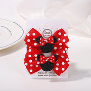 Fermagli per capelli bambina 2 pezzi con fiocco a pois, mollette cartoon adorabili, accessori capelli boutique per bambini - Campeda