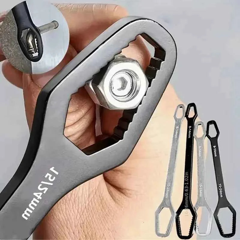 1-5 Pezzi Chiave Universale a Doppia Estremità 8-22mm 3-17mm, Chiave Multifunzionale Auto-Astringente, Strumenti di Riparazione, Chiave a Doppia Estremità